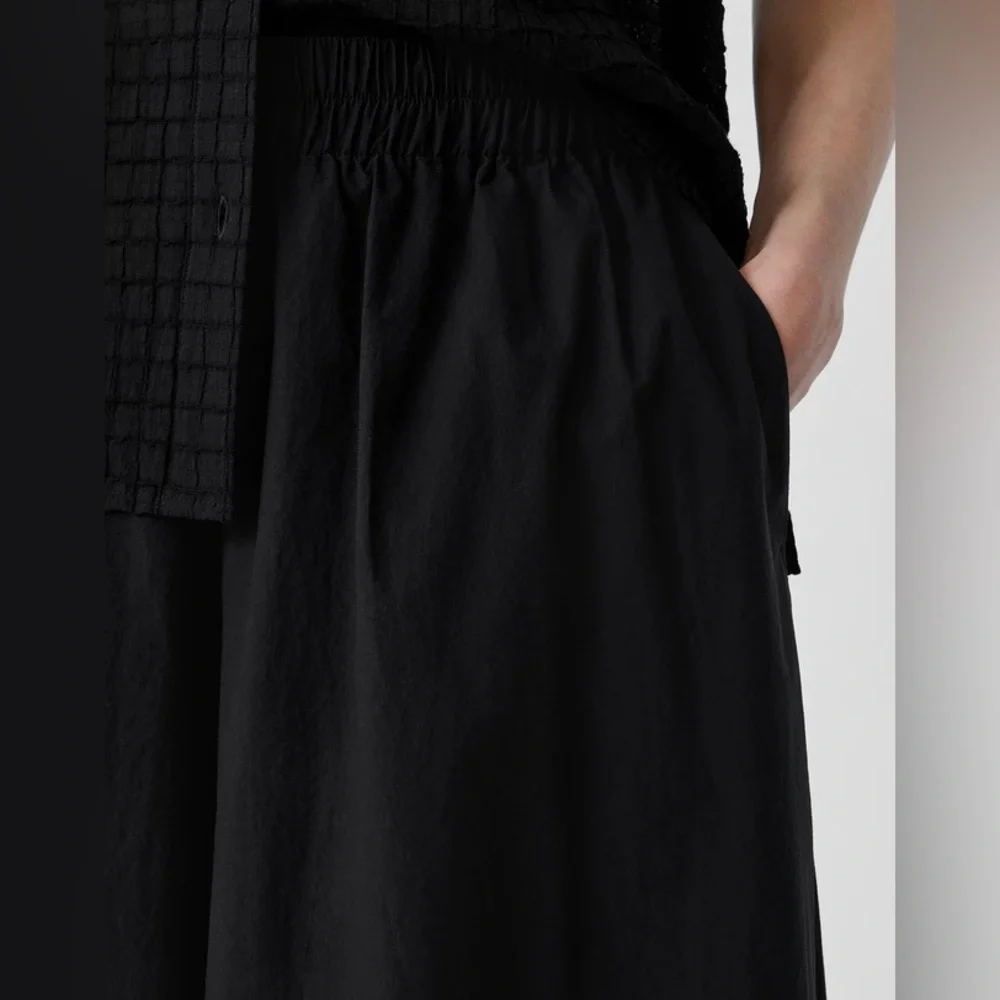 NWT Eileen Fisher Washed Organic Cotton Poplin Skirt Pant - Picture 5 of 5